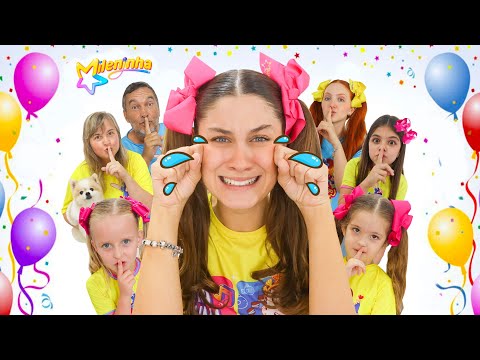 MILENINHA'S SURPRISE BIRTHDAY PARTY | Surprise Gift and Lots of Games