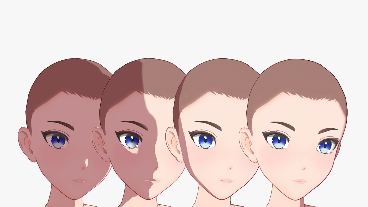 Anime Female Base model V1 3D Model