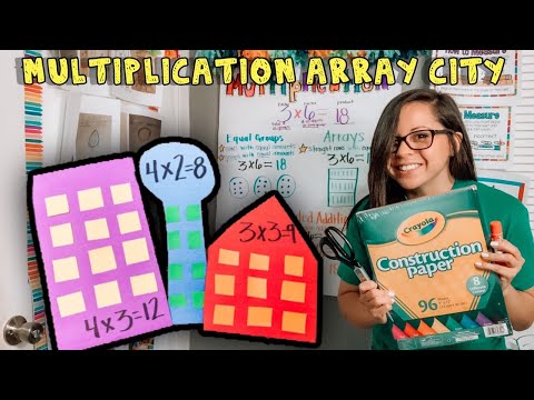Multiplication Arrays Array City Craftivity Teacher Life