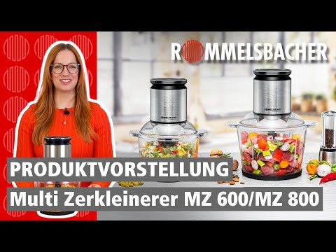 Schnell & Einfach erklärt mit Katharina 🥗😋 ROMMELSBACHER Multi Zerkleinerer MZ 600 & MZ 800