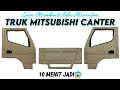 CARA MEMBUAT POLA MINIATUR TRUK KARDUS CANTER