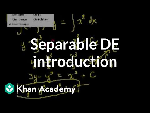 Separable Differential Equations