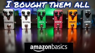 Video thumbnail for Every Amazon Basics Guitar Pedal - I wanted to hate them... by Steve Sterlacci