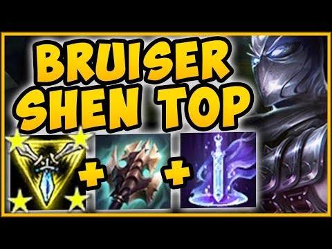 1v9 TRIFORCE BRUISER SHEN IS ACTUALLY TOO BUSTED! SHEN SEASON 9 TOP GAMEPLAY! - League of Legends