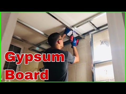 How to make the structures for Gypsum Board using track and stud