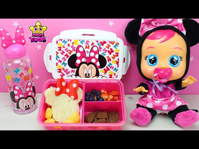 Vídeo relacionado con My sweety pop - Juego de 3 cajas de merienda Minnie Mouse - Caja de merienda para niños - Guardería - Escuela - Vacaciones - Comida - 11,5 cm