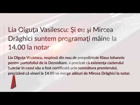 Stiri Mediafax 18 Ianuarie - Președintele explică de ce refuza miniștrii PSD