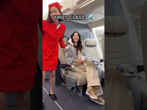 First class VS Economy ✈️ #elsarca #tiktok