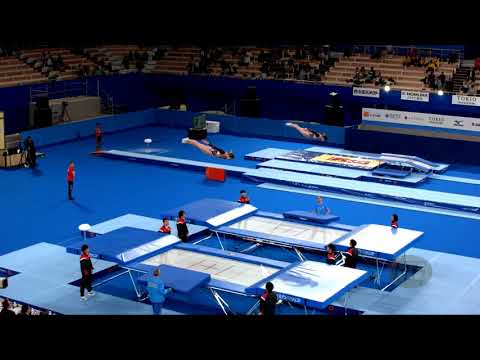 Belarus 1 (BLR) W - 2019 Trampoline Worlds, Tokyo (JPN) - Qualification Synchro R1