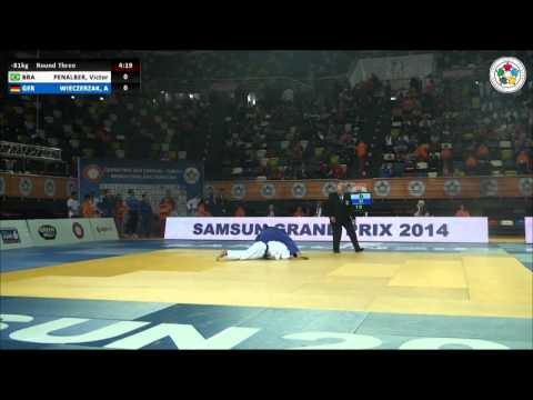 Victor PENALBER (BRA) Vs Alexander WIECZERZAK (GER) - Judo Grand Prix Samsun 2014 [-81kg]