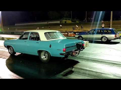 CRAZY 9 SEC BLOW THROUGH SMALL BLOCK TURBO HD HOLDEN SLEEPER