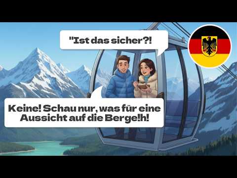 Uzlabojiet savas vācu valodas klausīšanās PRASMES: ceļojums uz Alpiem (A1-A2) | VĀCU valoda pēc auss