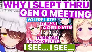 Why Roboco Missed Gen 0 Meeting (Roboco & Aki Rosenthal / Hololive) [Eng Sub]