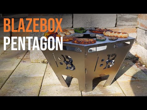 BlazeBox Pentagon | Mobile Feuerschale zum Grillen