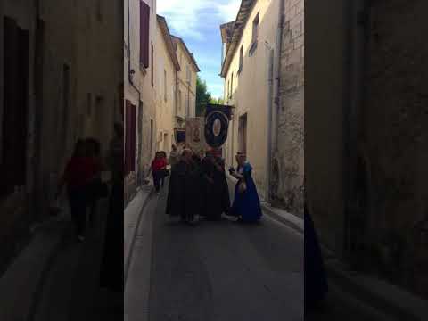 Procession de la messe de sainte Marie-Madeleine, beaucaire le 22/07/18