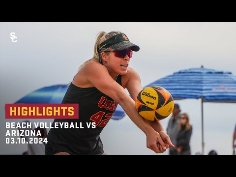 Beach Volleyball - USC 5, Arizona 0: Highlights (3/10/24)