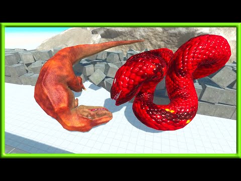 Everybody Drunk? Giant T-REX vs Giant Unit #1  - Animal Revolt Battle Simulator