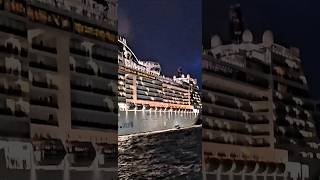 MSC PREZIOSA  saindo  santos temporada 29/10/25 @cruzeiors2025 navio cruzeiro primeira vez  #shorts
