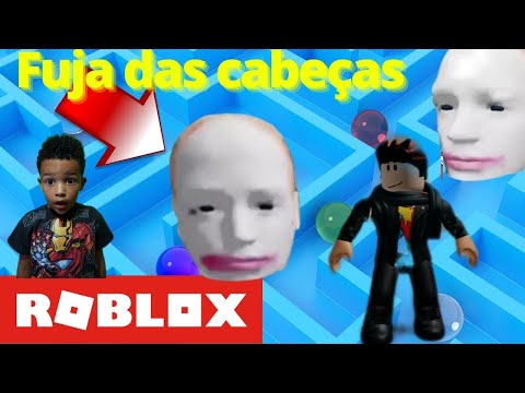CABEÇAS GIGANTES NO ROBLOX CUIDADO (ESCAPE RUNNING HEAD )#roblox