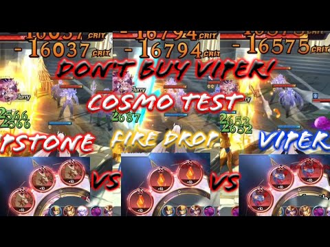 Saint Seiya: Awakening / (KOTZ) - Don't Buy Viper Cosmo! Pstone vs Fire Drop vs Viper Cosmo Test!