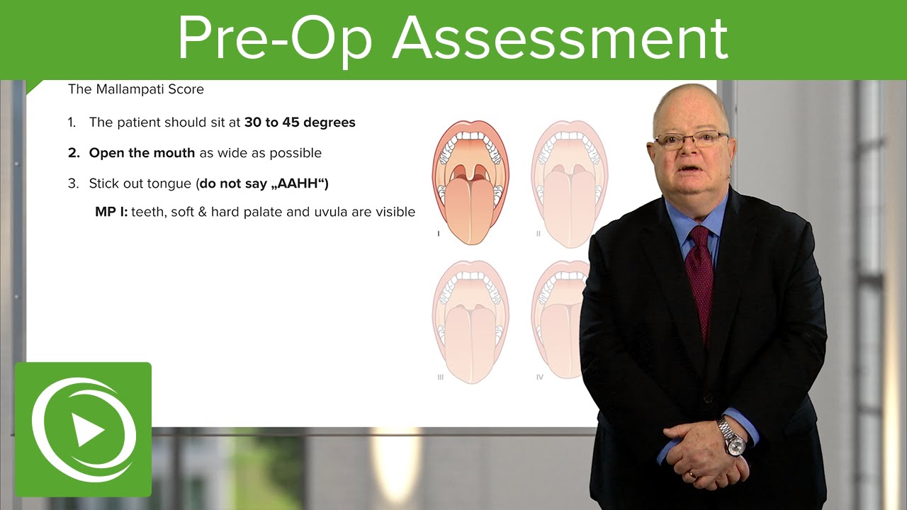 Pre-Operative Assessment  – Anesthesiology | Lecturio