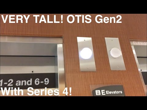 TALL Otis Gen2 Series 4 Traction (E Bank) Elevators @ Froedtert Hospital in Milwaukee WI