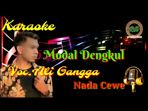 karaoke modal dengkul nada cewe voc.ali gangga