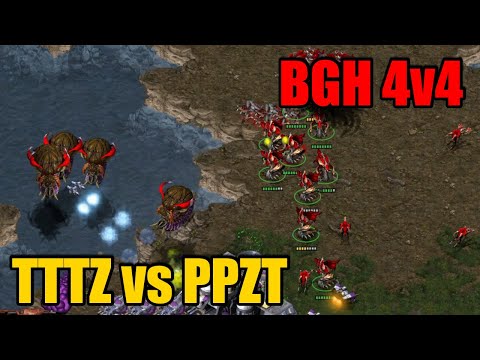 StarCraft BGH 4v4 | Big Game Hunters | Brood War | TeamPlay