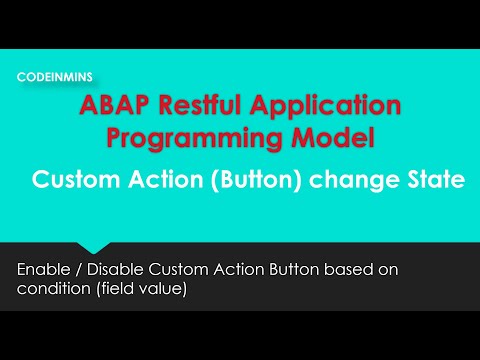 Part 5 : ABAP Restful Application Programming Model (Custom Action - Change State)