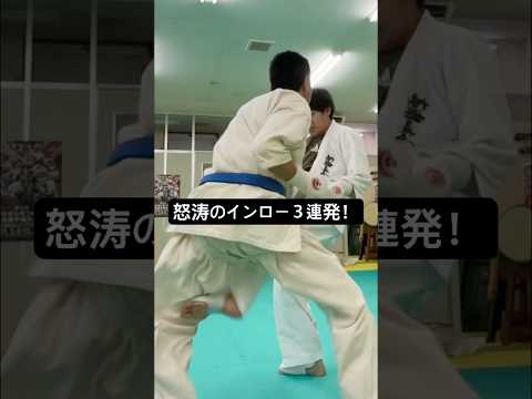 インロー３連発！流石に痛い、ガードすれば反対を狙われる #空手 #karate #格闘技