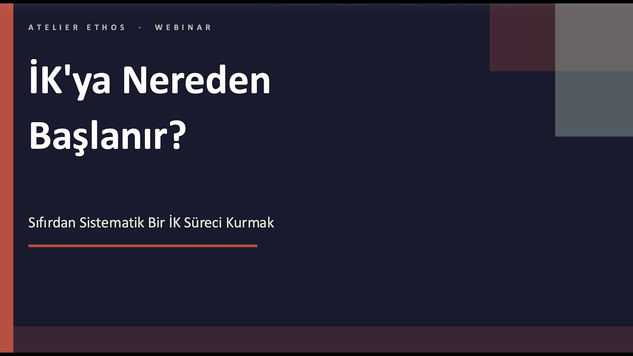 İK'ya Nereden Başlanır? webinar kapağı