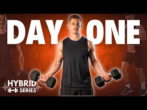 Day 1 - 30 Min Full Body Strength Workout with Dumbbells | Hybrid Series