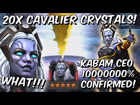 20x 6 Star Storm Pyramid X Cavalier Crystal Opening! - CEO 1000000000% - Marvel Contest of Champions
