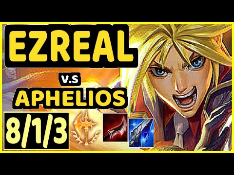 NUCLEAR (EZREAL) vs APHELIOS - 8/1/3 KDA BOTTOM ADC GAMEPLAY - KR Ranked GRANDMASTER