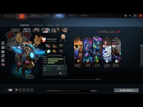 dota2mid No[o]ne Sniper - Vp vs hellraisers
