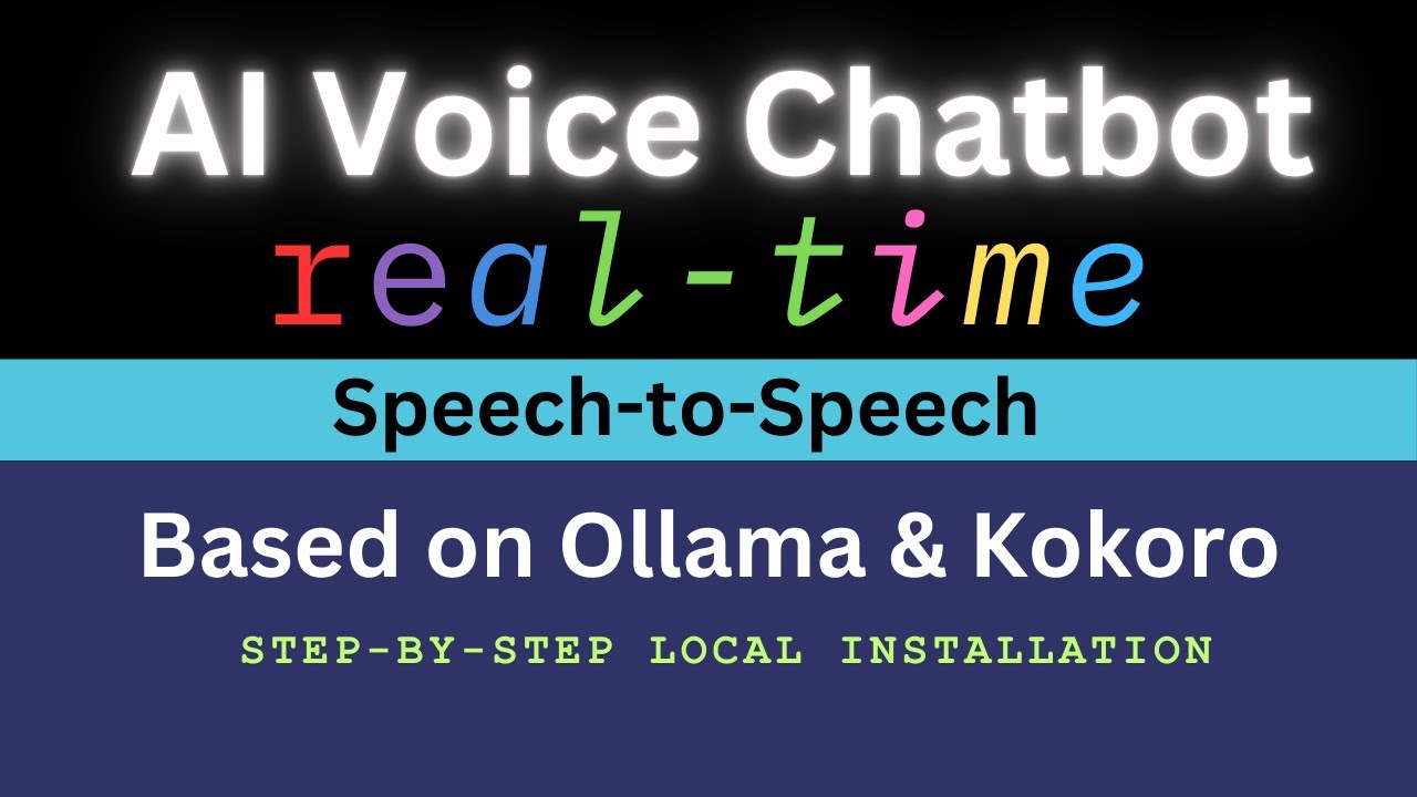 Real-Time Speech-to-Speech Chatbot: Based on Ollama & Kokoro - Install Locally