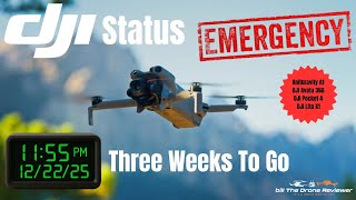 DJI Status Three Weeks To Go