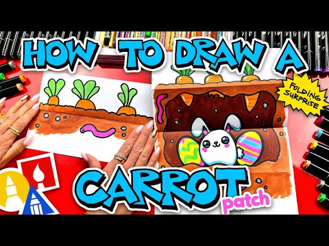 How To Draw A Carrot Patch Folding Surprise