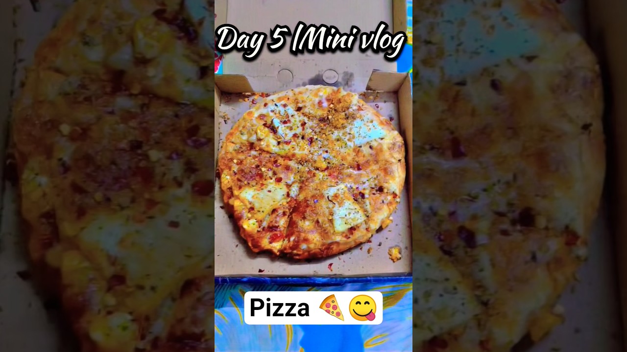 Day 5 | Pizza Party Time 🍕 | Street Style Pizza #shorts #minivlog #pizza