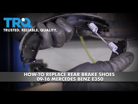 How to Replace Rear Brake Shoes 09-16 Mercedes-Benz E350