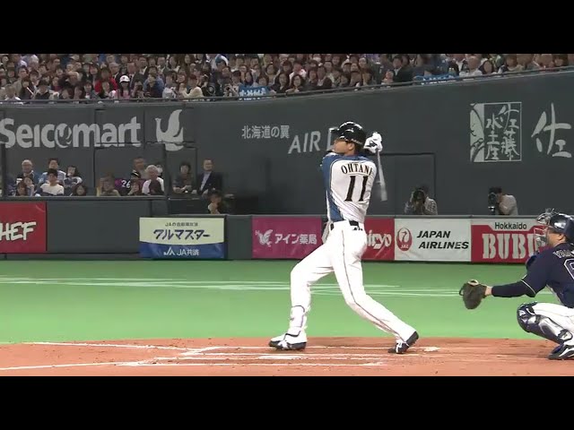 【6回裏】またしても逆方向へ!! ファイターズ・大谷 2戦連発となる2ラン!! 2016/3/30 F-Bs