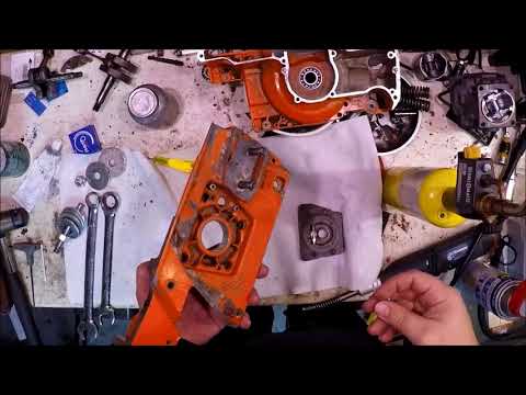 Husqvarna 272 build, part 1, crankcase assembly - bolt for bolt!