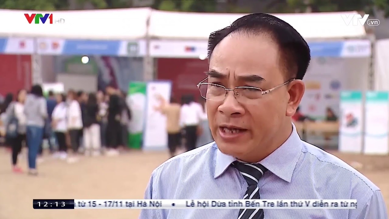 VTV1 đưa tin về Ngày hội tuyển dụng tại Học viện Tài chính (năm 2019)