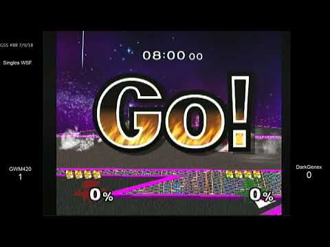 GSS 88 SSBM - GWM420 (Default Fox) vs. DarkGenex (Green Fox) - Melee WSF