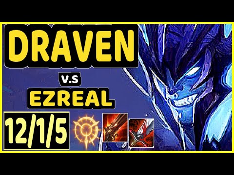 TYLER1 (DRAVEN) vs EZREAL - 12/1/5 KDA BOTTOM ADC GAMEPLAY - NA Ranked MASTER