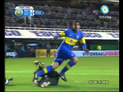 Boca Juniors 1 Versus Estudiantes de La Plata 0 Gol de Clemente Rodriguez