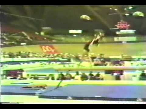 6th T USA Kelly Garrison BB - 1985 World Gymnastics Championships 9.025
