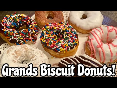 DONUTS BAKED IN THE NINJA GRILL *USING PILLSBURY GRANDS BISCUITS