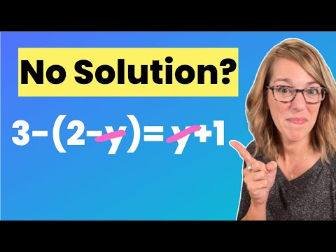Equations With No Solution or All Real Numbers As Solutions | None or Infinitely Many?