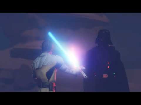 Obiwan VS Darth Vader - 3D version - Mocap